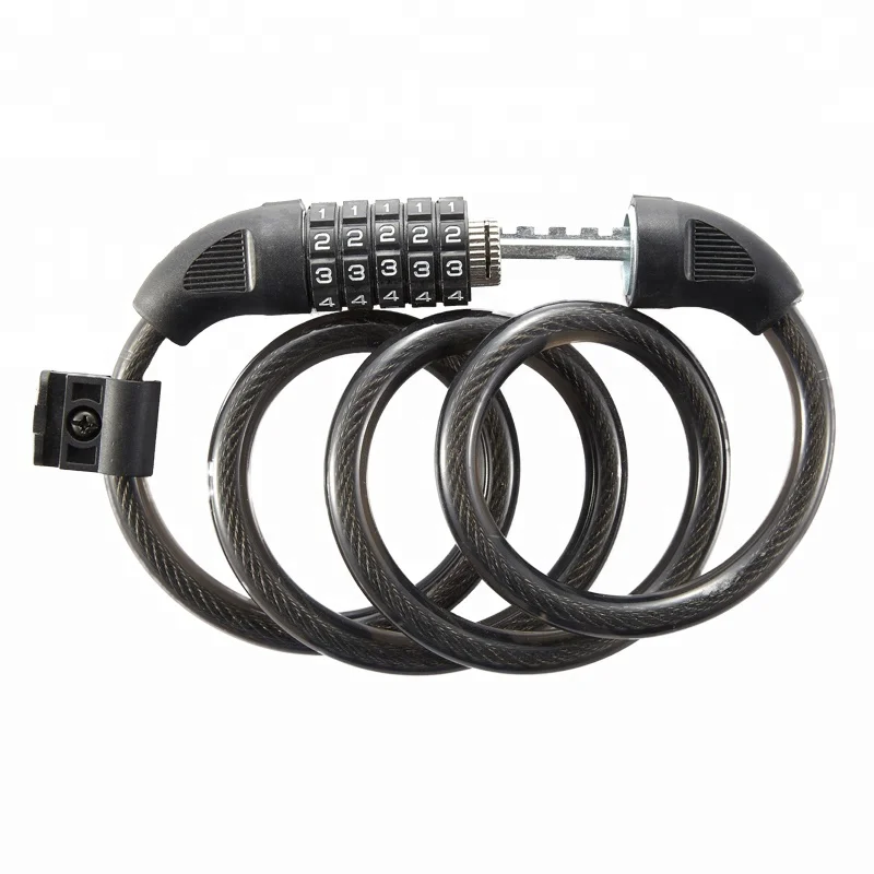 5 Digit  1.2m Combination Cable Lock for Bicycle Motorcycle