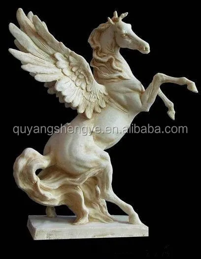 
flying horse marble sculpture for business gift 