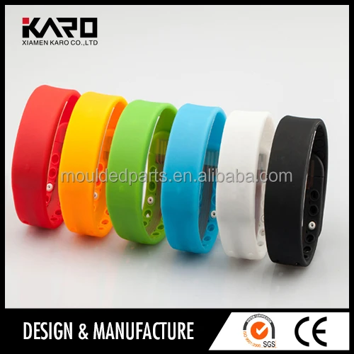 Водонепроницаемый Экран Смарт Наручные Часы Новый Силиконовый Светодиод Вахта шлепка Силикона