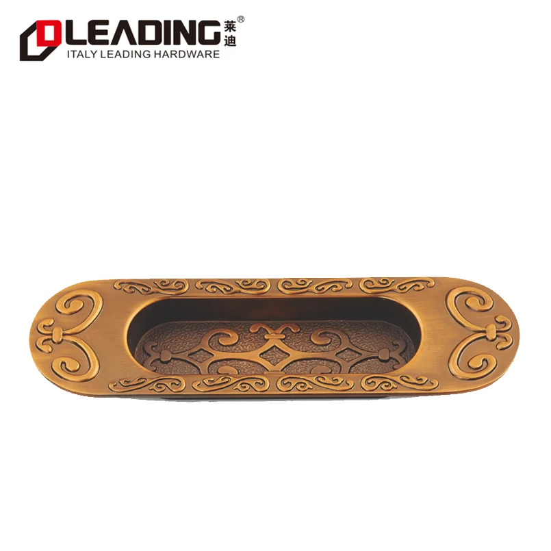 
R774 Vintage Antique Recessed Hidden Concealed Zinc Alloy Furniture Cabinet Drawer Handles Pulls 