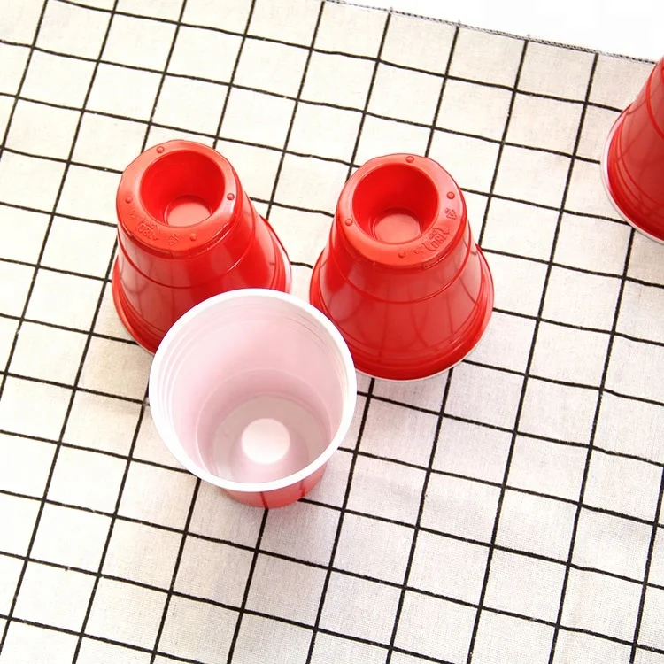 Красные чашки для игр, чашка для пива и понга, 16 унций, 22 чашки + 2 набора мячей для пинг-понга для бара