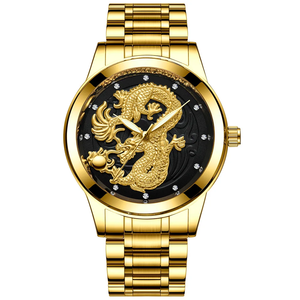 
2019 Luxury Brands Roles 18k Unisex un mechanical gold dragon dial watches male steel fashion wrist watches  (62136427707)