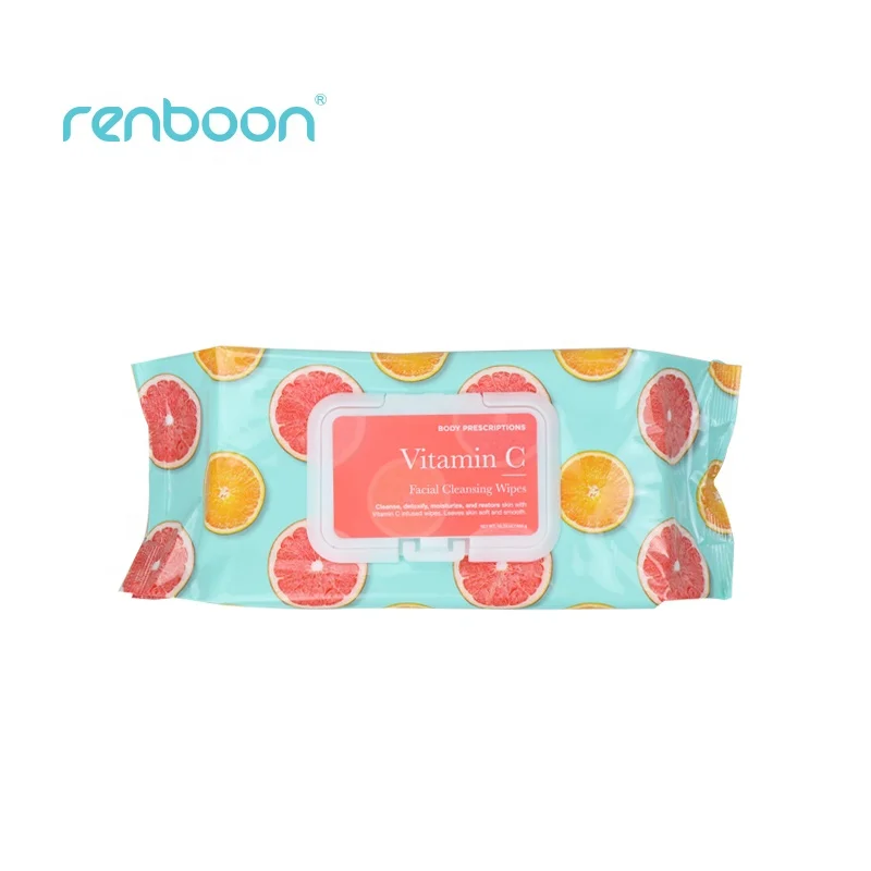 
Private label deep cleaning facial wipe eye makeup remover wipes 