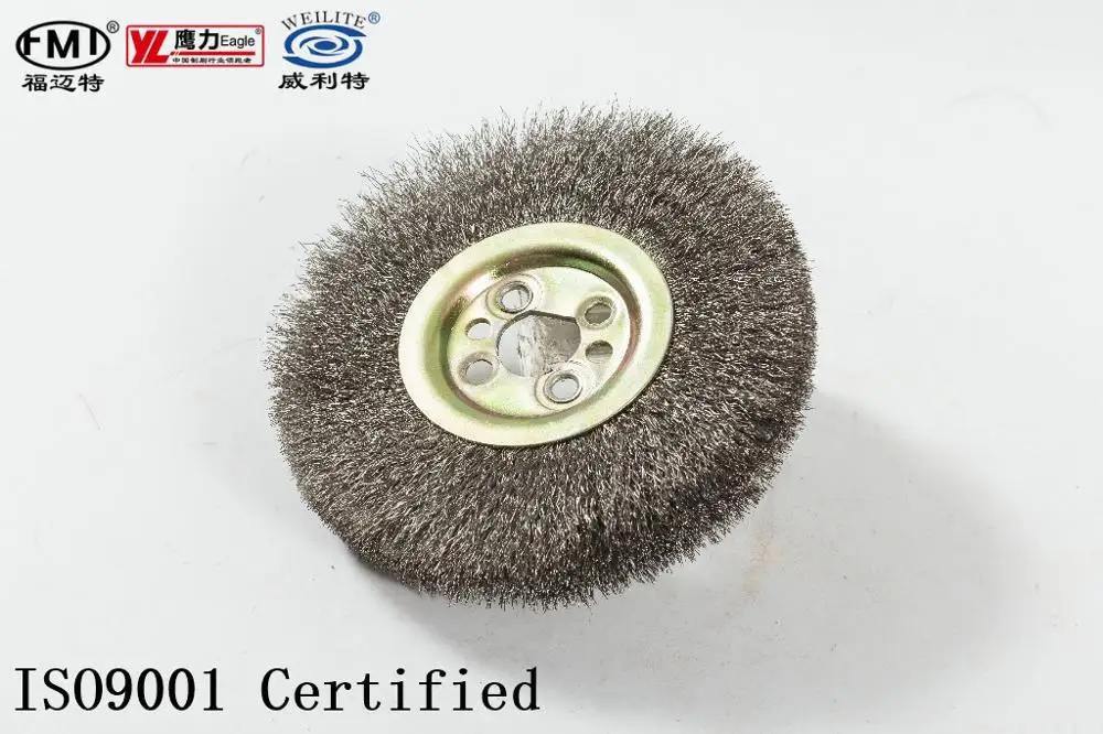 FMT Deburring Cleaning Polishing  circular round  wheel Barbecuing Machine Brush