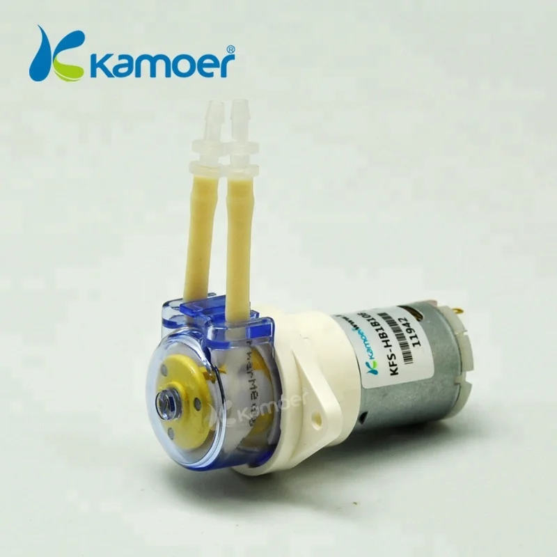 Kamoer KFS Brushed 12V DC 1ml mini flow rate Medical Dispensing Peristaltic Pump