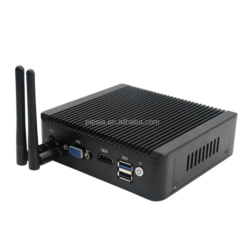 Fanless industrial J1900 4lan port barebone system mini pc firewall mini computer pc
