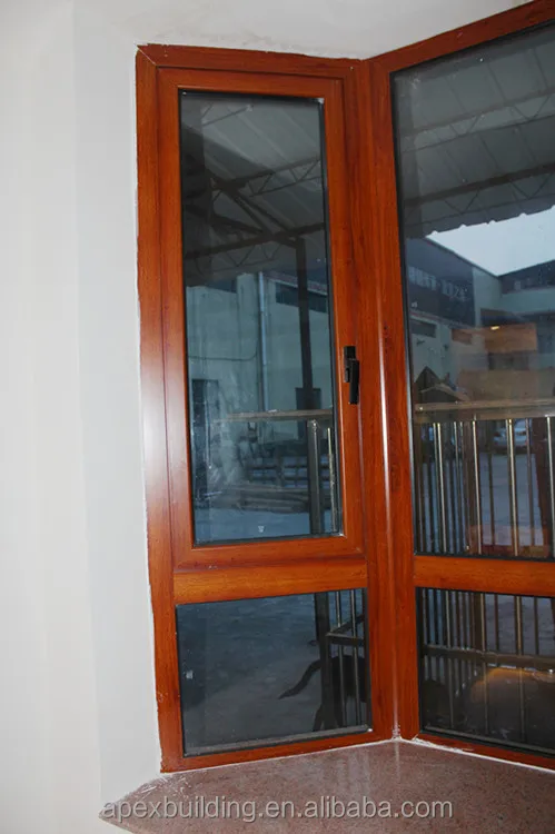 Wood Grain Aluminum Bay Window