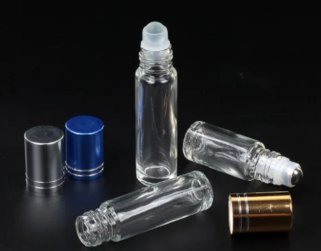 Glass Roll On Bottle  for Essential Oil, Popular SS Ball Roll On Bottle