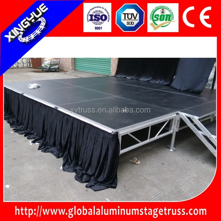 Съемный Алюминиевый сцене с плинтус