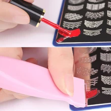 Nail Polish Stamp Tools Nail At Template Set Stamping Image Nail art Stamping Plates Scraper 3pcs