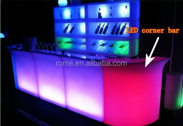 
Led bar counter outdoor furniture/ lighted bar counter with 16 colors change 