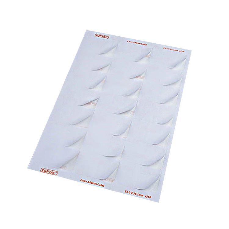 A4 Sheet self adhesive paper sticker 30 labels address label
