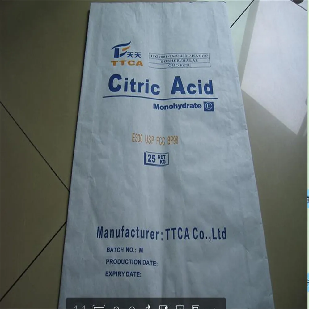 USP24/BP98/E330 Citirc Monohydrate Acid Citric Monohydrate