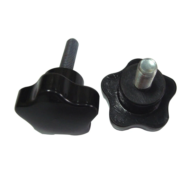 Machine plastic small m6 star knobs
