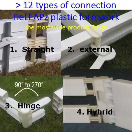 landscape  garden light weight walkpath cost saving reusable flex stiff rigid plastic formwork