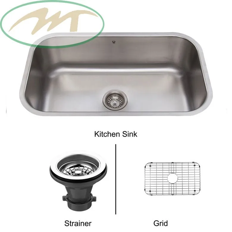 
Stainless Steel Kitchen Sink Bottom Dish Drying Drain Basket Rack 