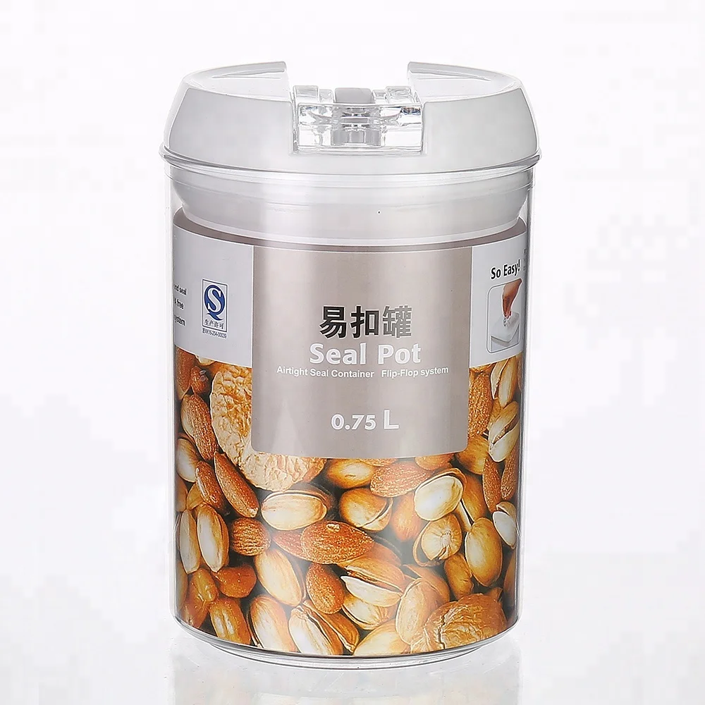 Food preservative Plastic canister  transparent  Easy to lock with airtight lid