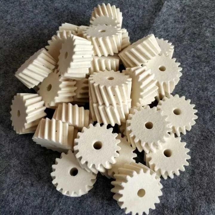 
custom transmission industrial wool felt gear 