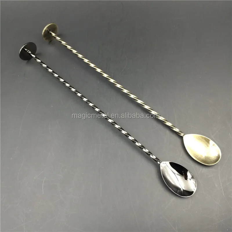 Factory Price stainless steel coffee bar accessories professional barware  mix cocktail barspoon for stirring