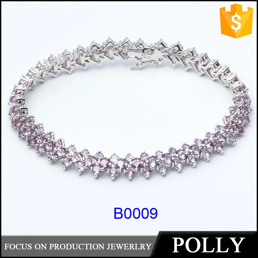925 sterling silver tennis bracelet fashion hot  bracelet
