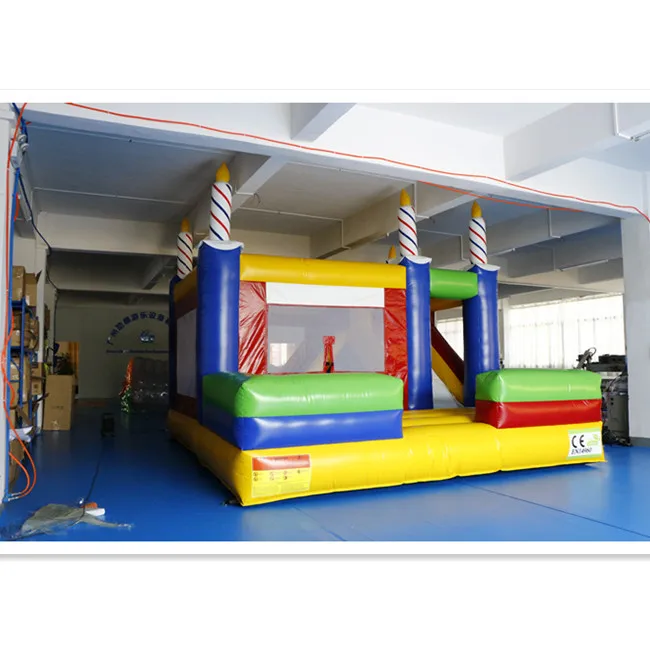 4.8 x 4 x 4.2 meters PVC tarpaulin manufacture kids bounce house inflatable candle jumping castle
