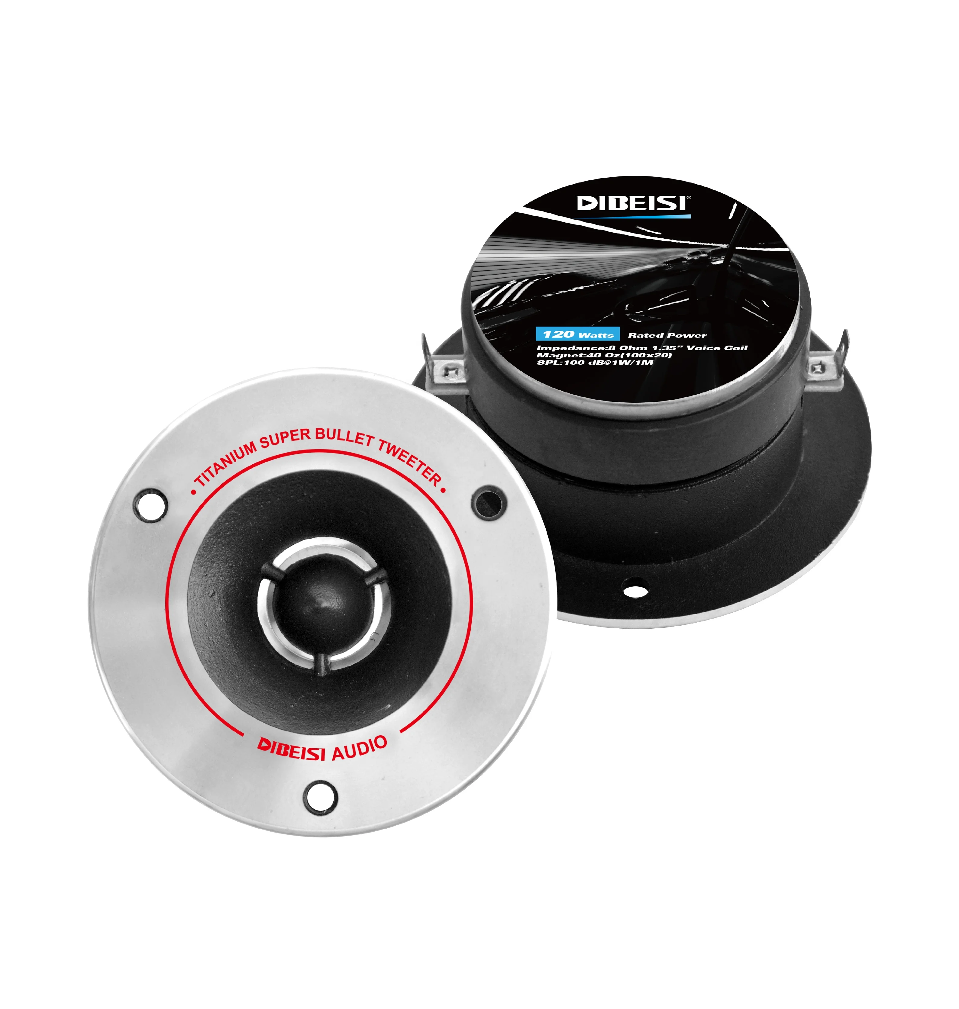 DIBEISI wholesale customized car tweeter audio speaker super tweeter titanium CT107/CT08/CT09/CT10