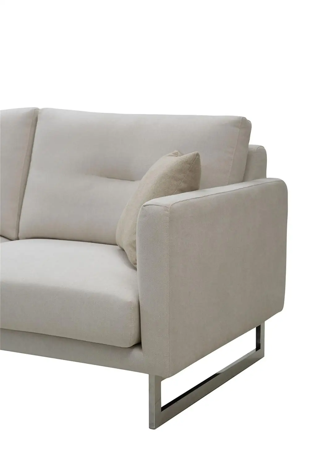 2023 white color small size solid wood sofa set furniture