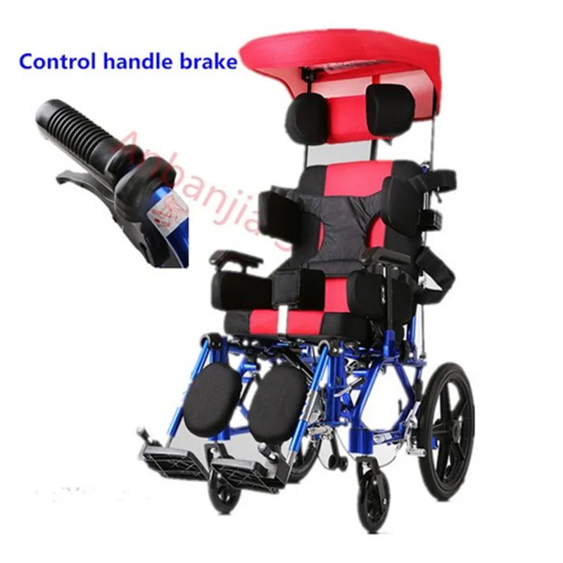 Lightest folding electric cerebral palsy children wheelchair price strong capacity wheelchair