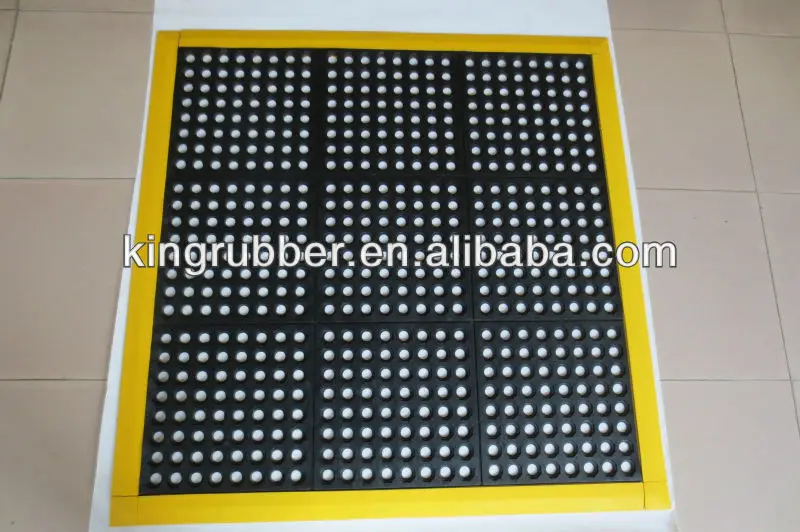 блокировки безопасности коврик с желтой рамкой