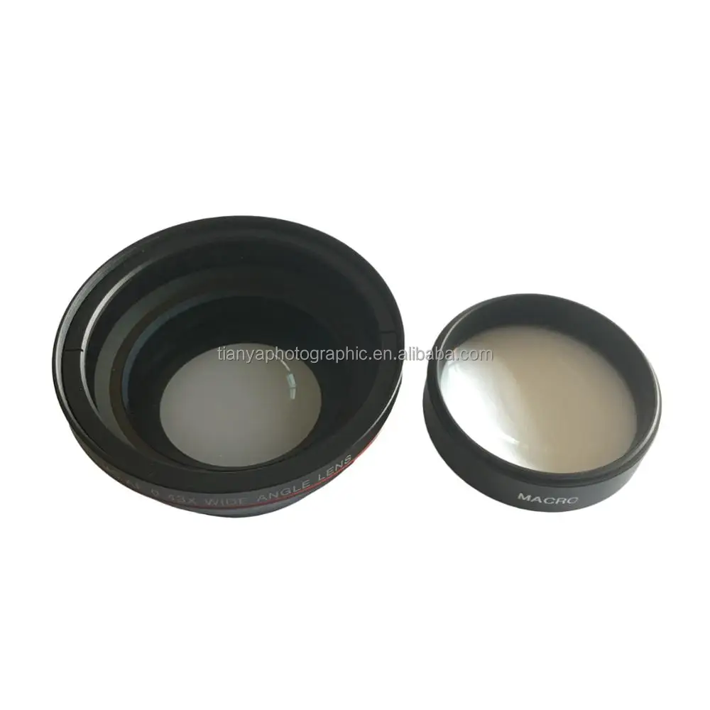 No Distortion 58mm 0.43X HD Wide Angle Macro Lens for Canon EOS Rebel DSLR Cameras