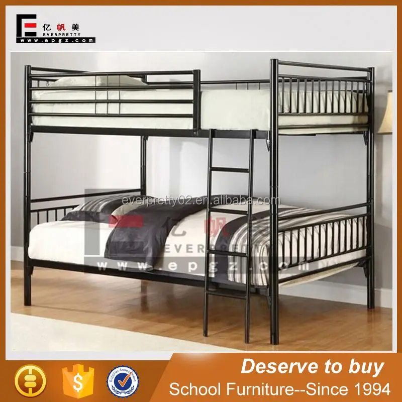 Customized Size Simple Modern Design School Dormitory Furniture Bunk Bed for Student Use