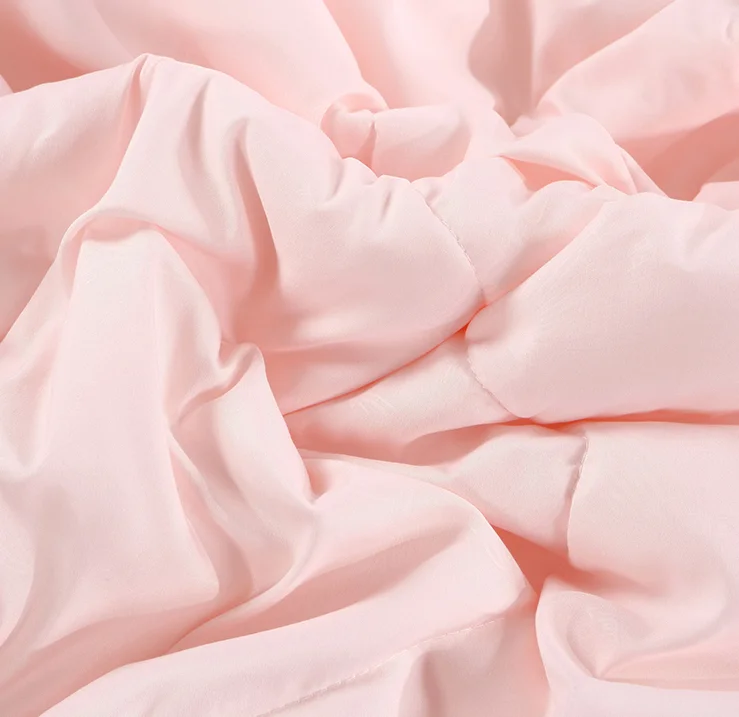 Hom Luxury Design cotton satin cover Tussah silk quilt