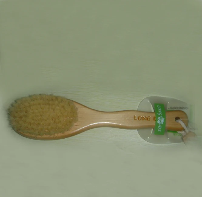 Many Styles High Quality Wood Bath Brush with Natural Pig Bristles and Professional Manufacturer