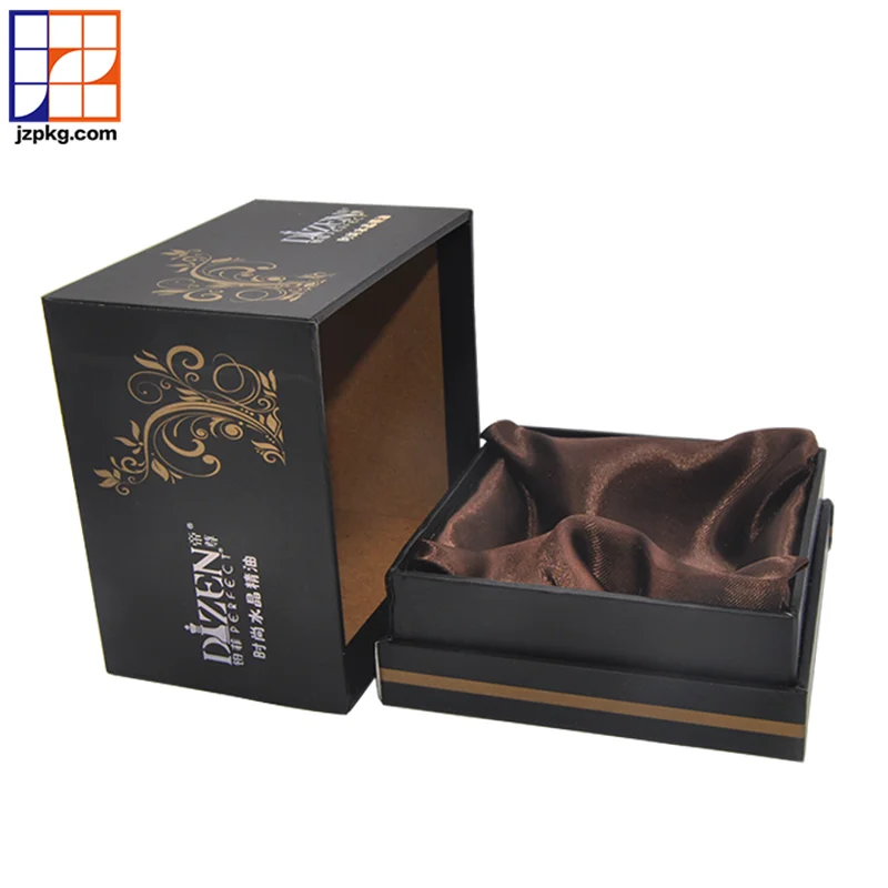 Silk foam lined essential oil diffuser packaging wooden gift box