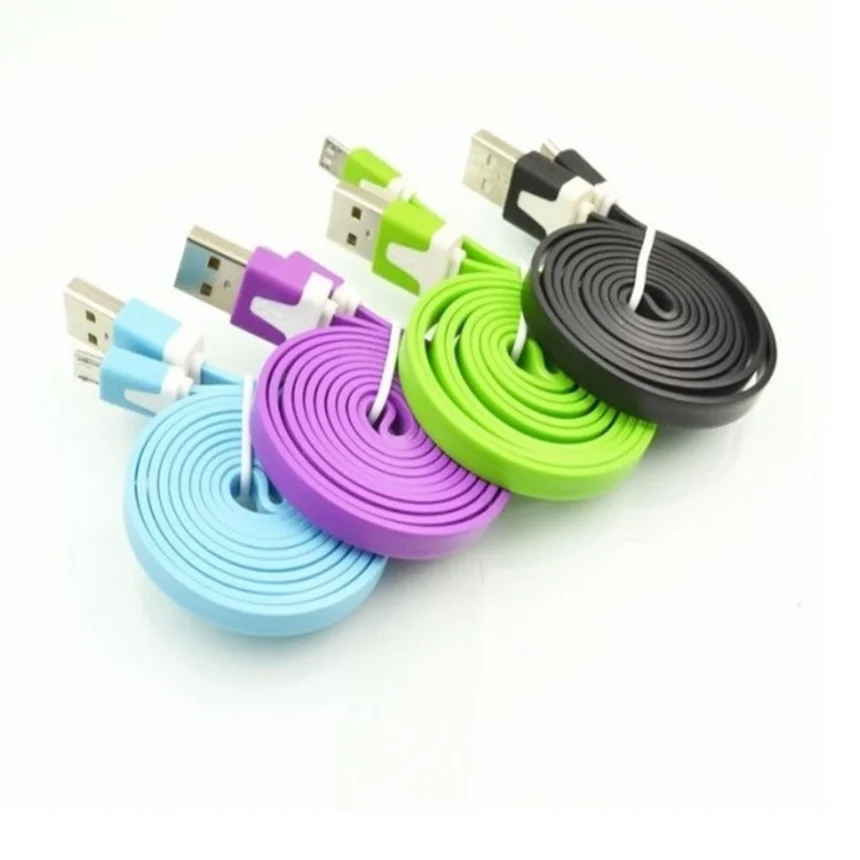 Лапша плоский кабель Micro USB кабель для передачи данных мобильного телефона, зарядки шнур, usb кабель для зарядки данных