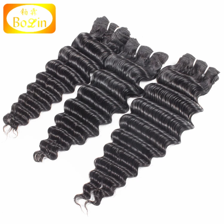 
Unprocessed Natural Raw Indian Hair Wholesale Deep Wave Hair Bundle 8A Grade Virgin Indian Hair Accept PayPal 