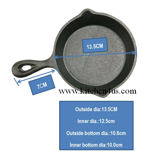 Hot selling mini cast iron fry pan skillet
