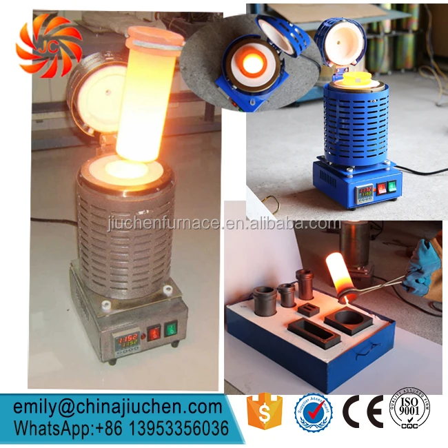 
4KG Small Electric Copper Aluminum Gold Silver Ingot Melting Furnace 