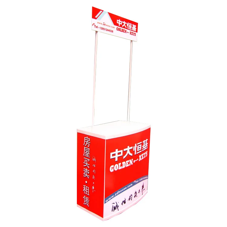 Hot Sale ABS Outdoor Plastic Portable Promotion Table Exhibition Foldable Counter Booth