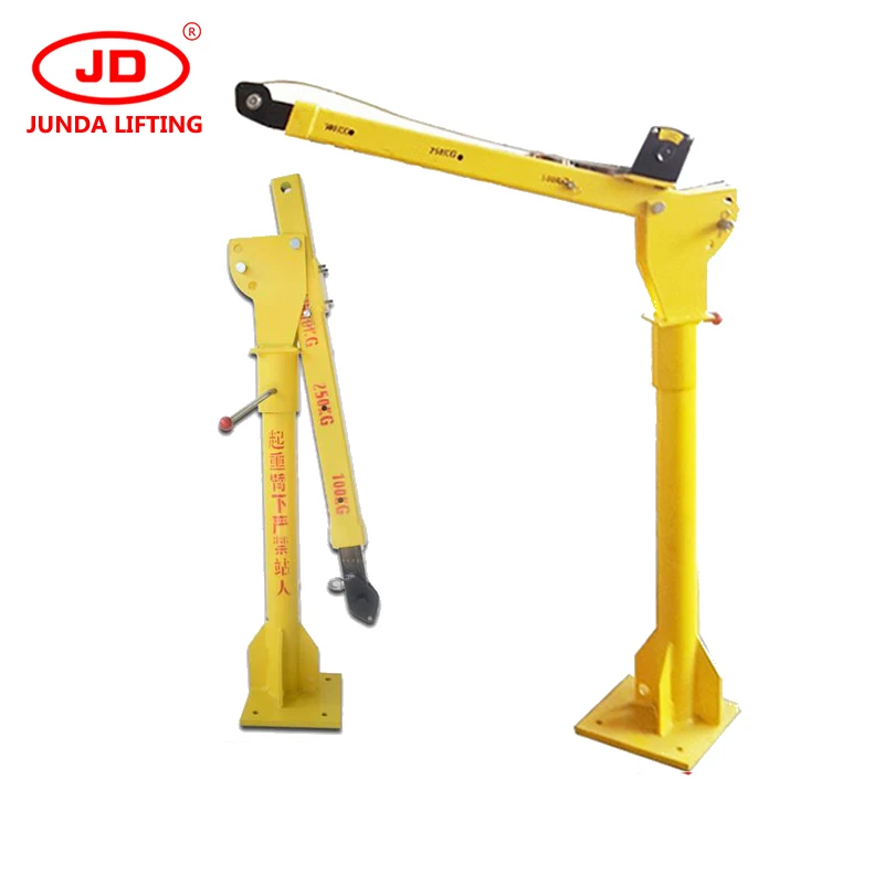 12v small mini truck mounted crane/portable mini crane