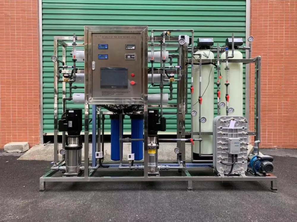 250 LPH 2 Stage RO water treatment filter system plant with EDI for Ultra-pure water