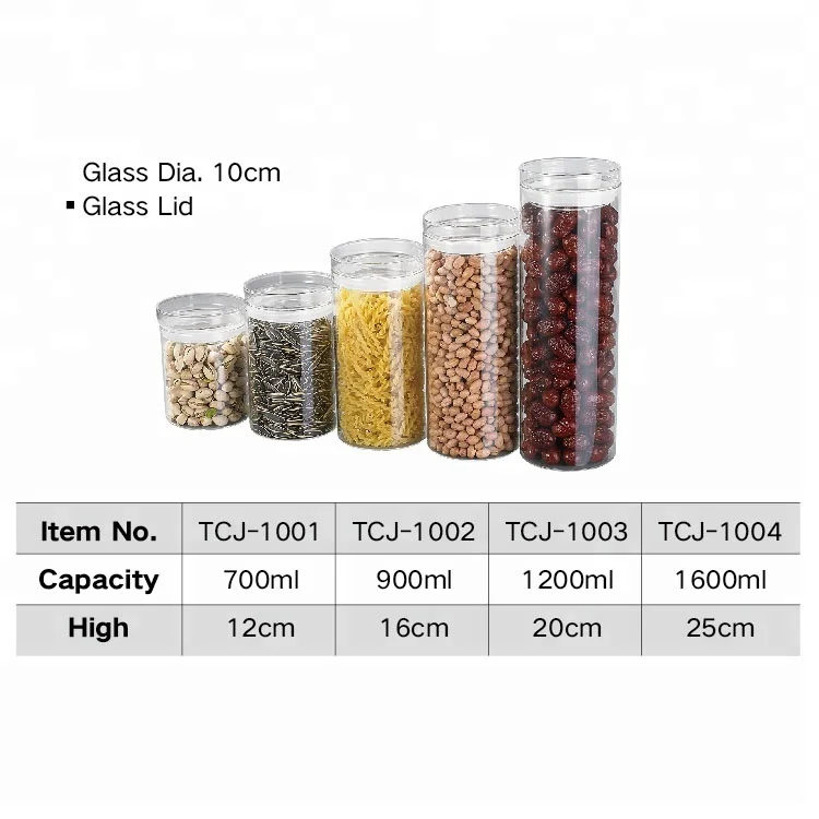 Clear Candy Glass Jar With Glass Lid,Storage Glass Jar Honey,4oz Glass Jar