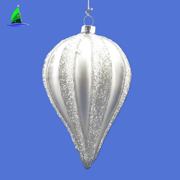 Sliver vintage pine cone christmas ornament parts,hanging mercury glass pinecone ornament bauble