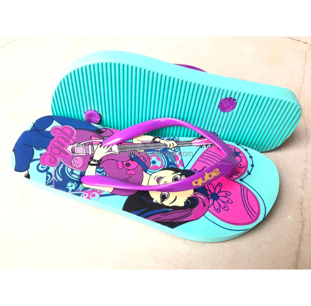 
2018 fancy cartoon print slippers for girls 