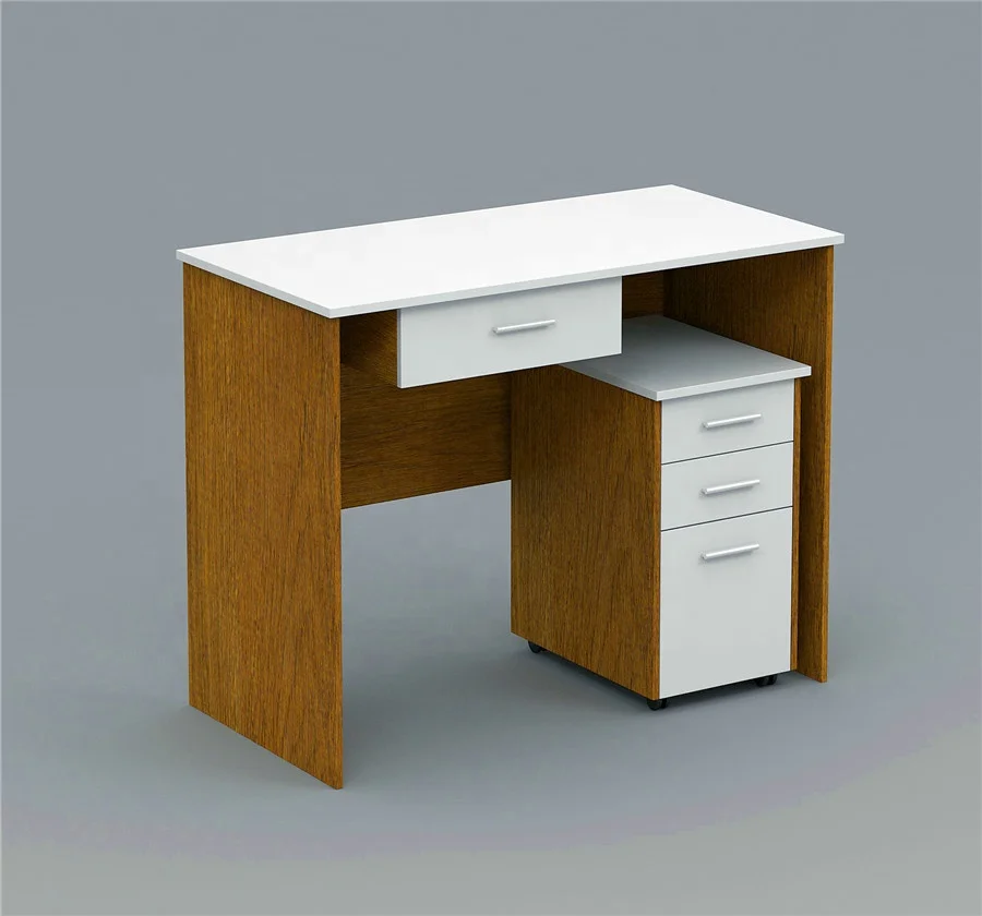 New Design melamine 1.2 meter Computer Office Table with shelf (HX-8NE060)