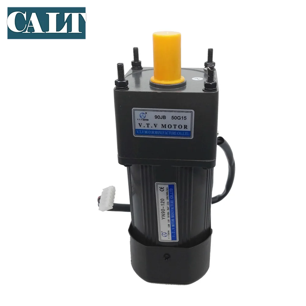 220V 90mm Frame 120W AC Gear Motor YN90-120/90JB60G15 Single Phase Speed Control