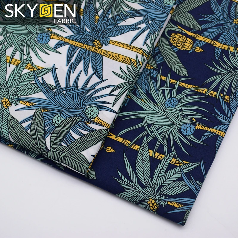 Skygen wholesale 100 cotton philippines indonesian tropical banana print fabric with factory price
