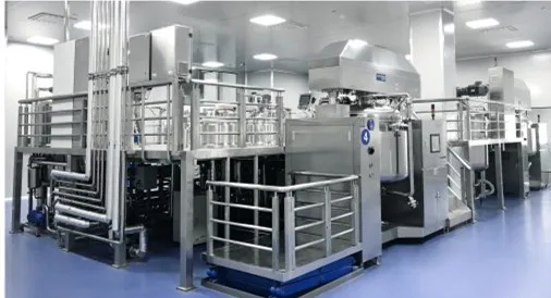 Vacuum emulsifying homogenizer mixing tank for tartar removing toothpaste