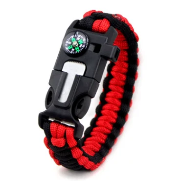 5 in1 Portable universal compass with Sos wristband Outdoor survival