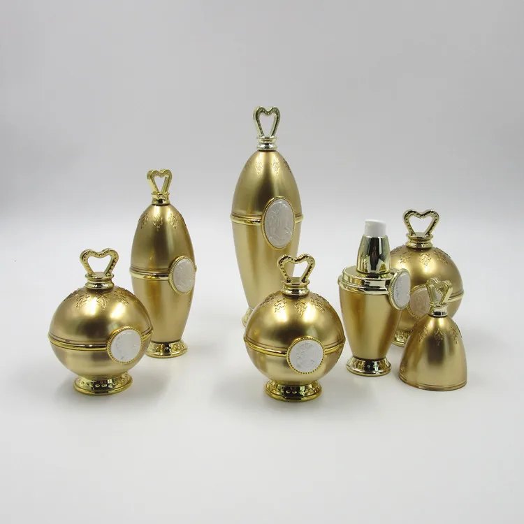 
50g 30g luxury golden acrylic eye serum cream cosmetic plastic massage jar 